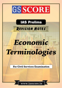 Study Material for Revision Notes Economic Terminologies