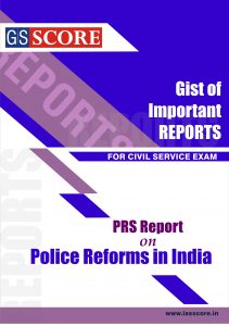PRS Report on Police Reforms in India