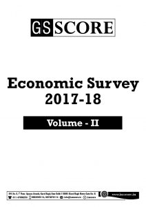 Gist of Economic Survey (2017-2018) Volume – II